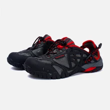 Мужская и женская дышащая обувь, лидер продаж, дышащая Нескользящая Уличная обувь для рыбалки, быстросохнущая Спортивная походная обувь