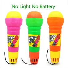 Детский креативный игрушечный микрофон не требует батареи эхо микрофон четыре цвета эхо трубка и черная линия Случайная