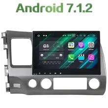2 din Android 7.1.2 Quad core 10.1” 2GB RAM HD GPS Navigation Stereo Bluetooth Touch Screen Car Radio For Honda Civic 2006-2011