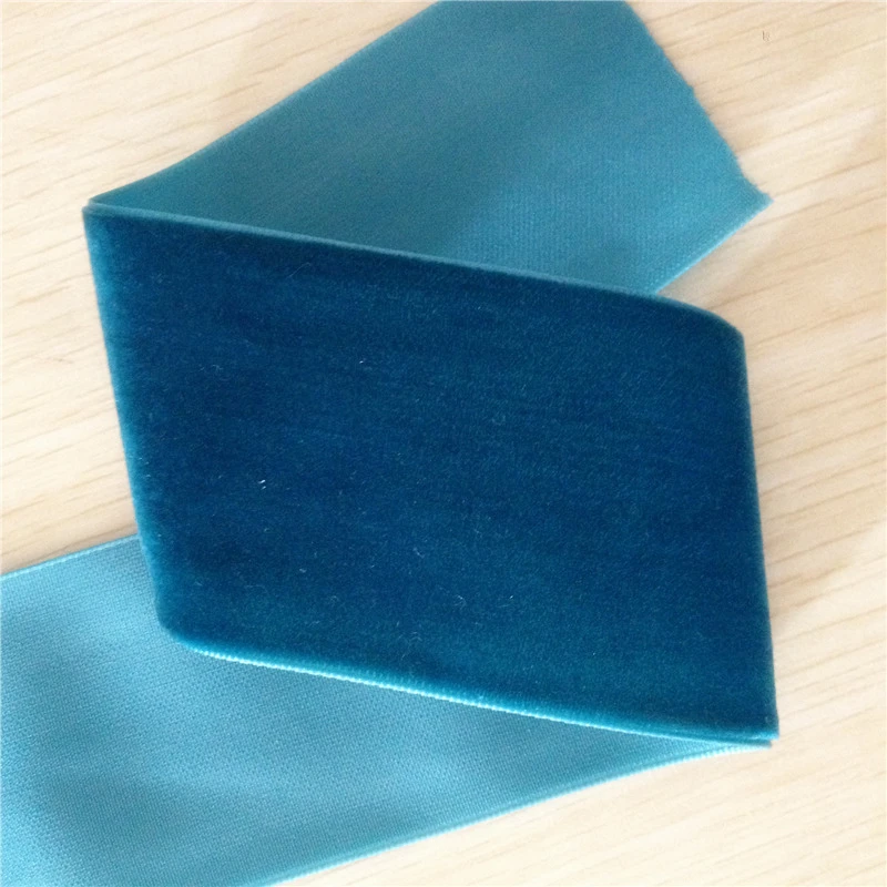 

2" 50mm width single Velvet ribbon None-Elastic velour ribbons ,V963