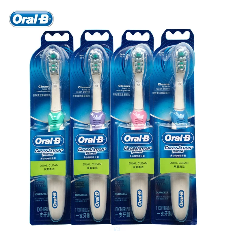 Электрическая зубная щетка Oral B Cross Action для взрослых глубокое очищение зубов