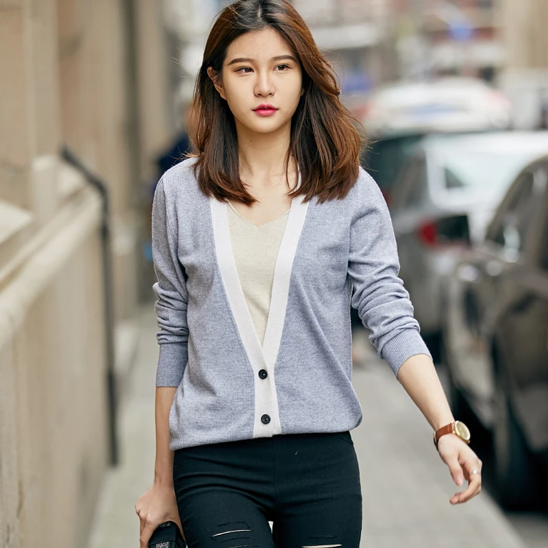adohon 2017 womens winter Cashmere sweaters and auntmun women knitted Cardigan High Quality Warm Female Vneck Long Casual Open