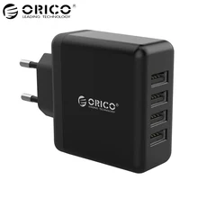 ORICO Универсальный 4 порта USB зарядное устройство Портативный ЕС настенный адаптер 5V2. 4A 20 Вт мобильный телефон Путешествия Смарт зарядное устройство для iPhone планшеты