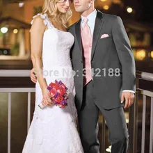 Комплект со смокингом Жениха Лучший мужской костюм свадебный для шафера/Для мужчин костюмы Жениха(пиджак+ штаны+ галстук-бабочка+ жилет) для маленькой девочки G184wedding Для мужчин одежда