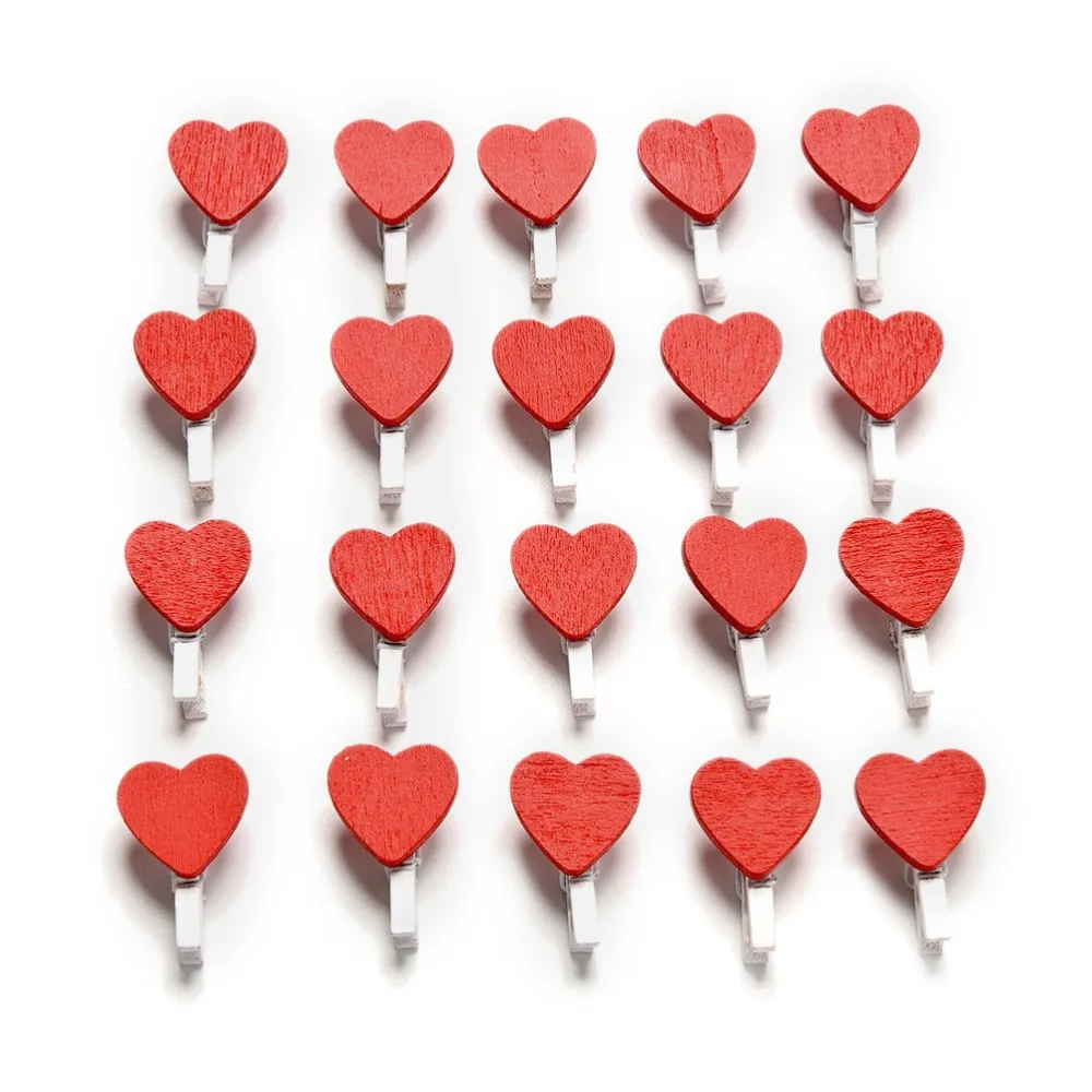 Mini Pinzas De Madera Love Heart Clothespin Craft Clips Diy Mini Pinzas De Madera Love Heart Clothespin Craft Clips Diy