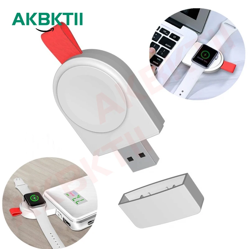 

AKBKTII Wireless Charger for Apple Watch 4 Charger Magnetic Wireless Charging USB Charger for Apple Watch 4 3 2 1 Portable
