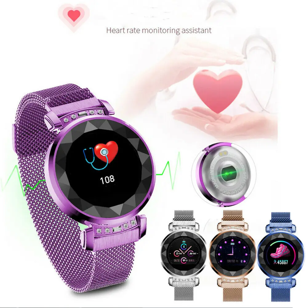 

IP68 Waterproof Bluetooth Smart Bracelet Fitbit Style Heart Rate Monitor Watch Pedometer Tracker
