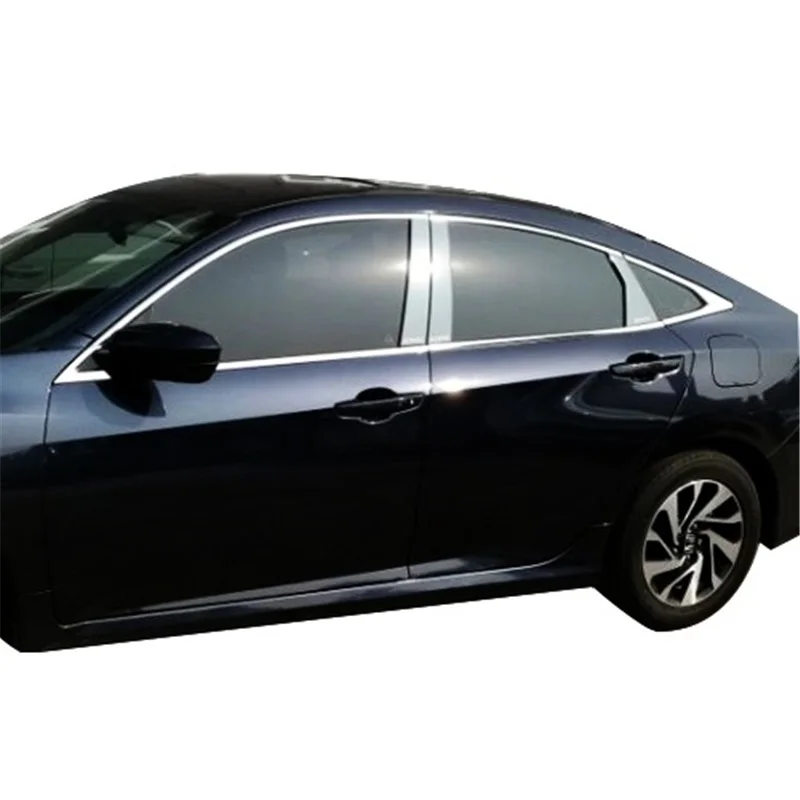 

Modified Automobile Door Handle Window Trunk Exterior Dashing Accessories Parts Protecter Sticker 16 17 18 19 FOR Honda Civic