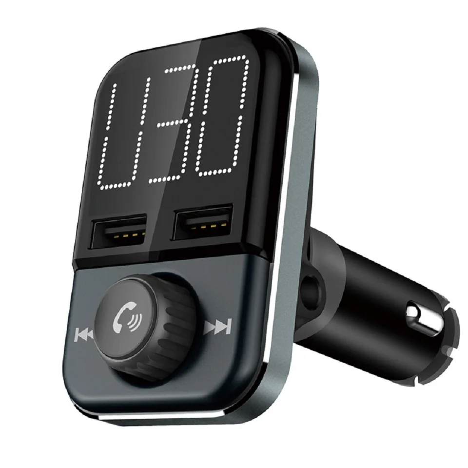 

1.6'' Large Screen FM Transmitter Modulator Aux Bluetooth Transmitter Car MP3 Music Player Handsfree Car Kit Support TF SD Card