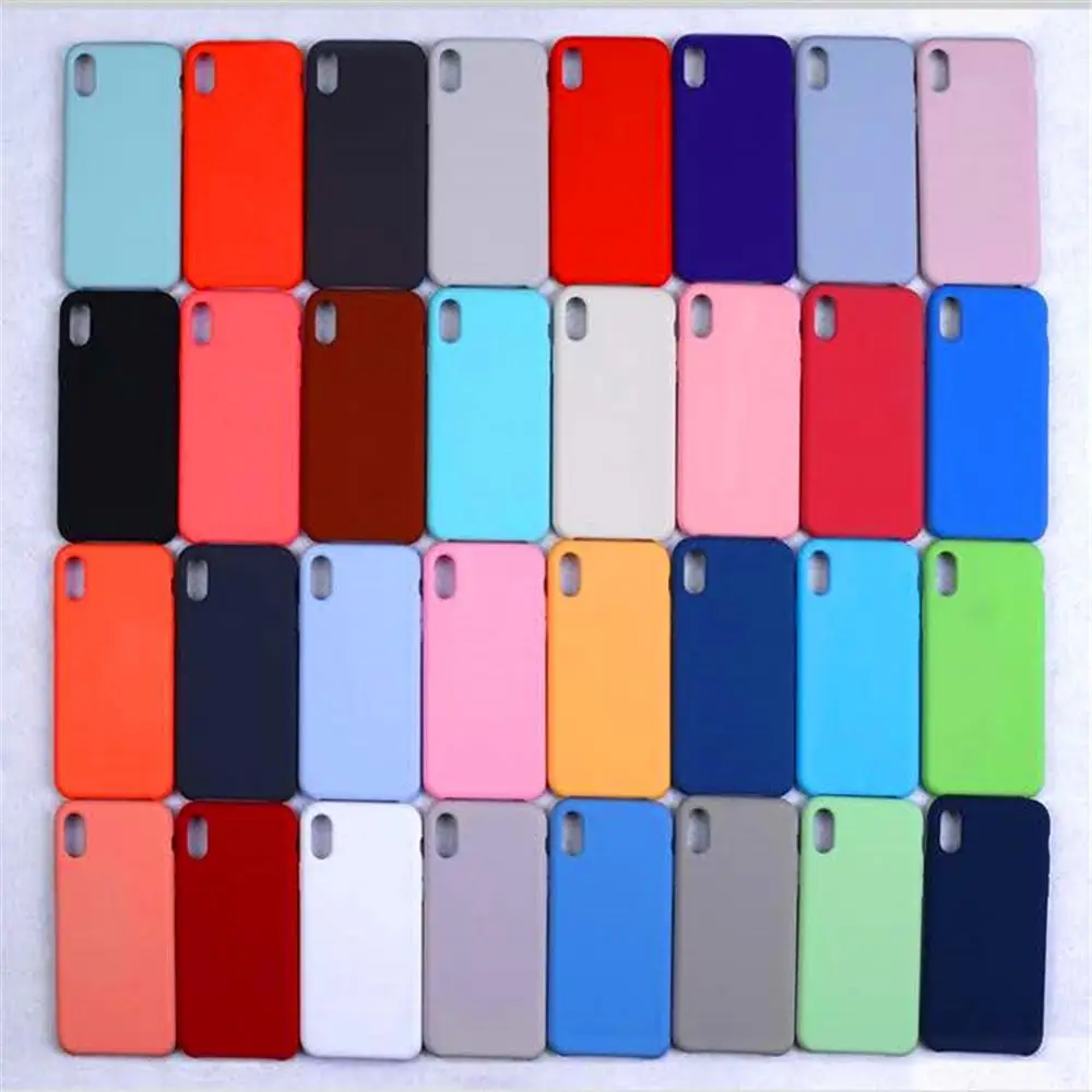 

HKGK Luxury Soft Back Matte Color Cases for iPhone 7 plus 8 6 6s X XS max XR 5 5s SE Case Shockproof TPU Silicone Back Cover