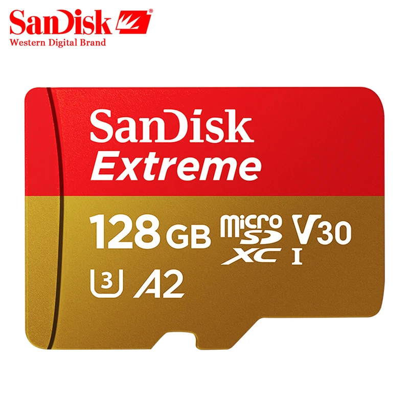 Дешевый SanDisk Extreme карты памяти 32 ГБ, 64 ГБ и 128 ГБ Высокое Скорость 160 МБ с. Micro SD карты U3 A2 V30 UHS 1 TF карты памяти Microsd