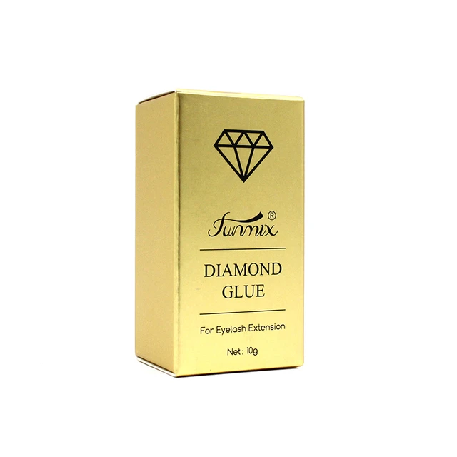 FUNMIX 10ml Diamond Glue for Professional Eyelash Extenstions Nano Power 60  Days Long Lasting Fast Drying Slight Odor Adhesive