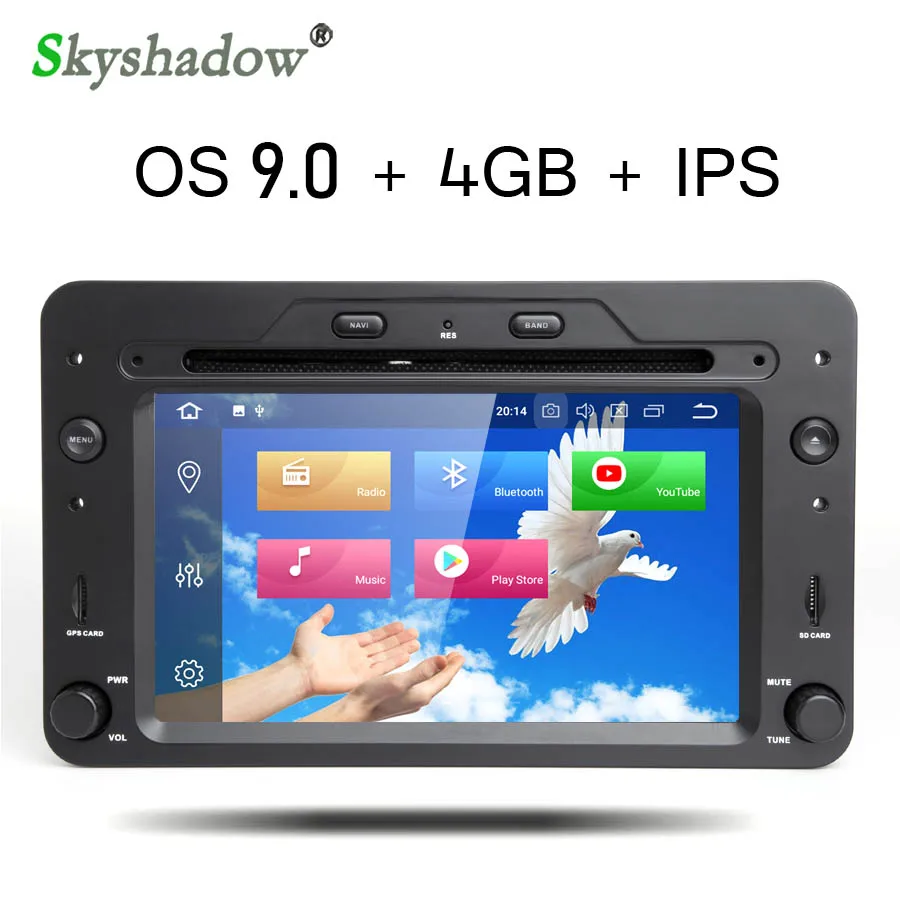 Perfect Car DVD Player DSP IPS 4GB +64GB +8 Core Android 9.0 GPS Map RDS RADIO Bluetooth 4.2 For Alfa Romeo Brera 159 Sportwagon Spider 0