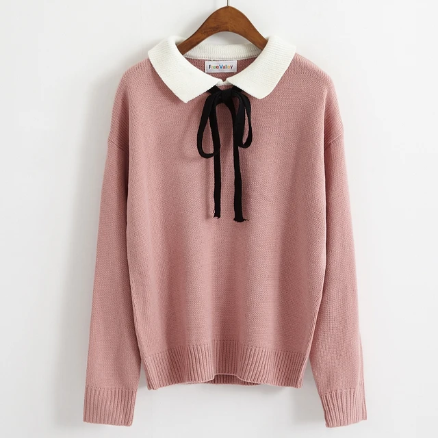 2017 Invierno Para Mujer Suéter tejido femenino color puro