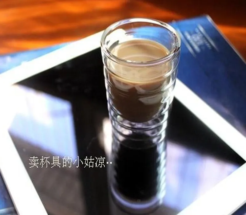 Description Picture 5 of itemHandmade Double Wall Glass Cup canecas Nespresso coffee mug and cups Drinkware Milk Mug Tequila Beer Wine Cocktail friends Gift