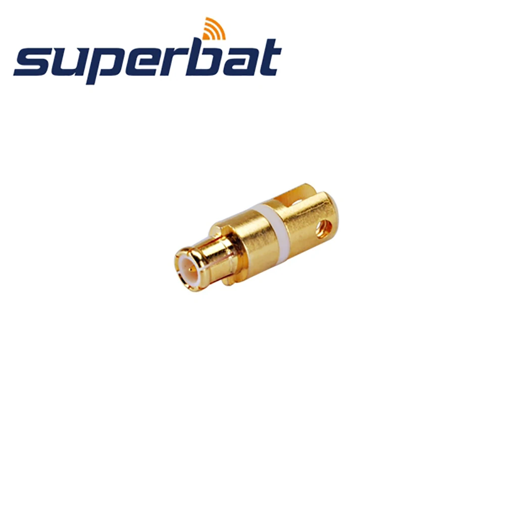 Goldplated MCX Edge Mount Male RF Coaxial Connector