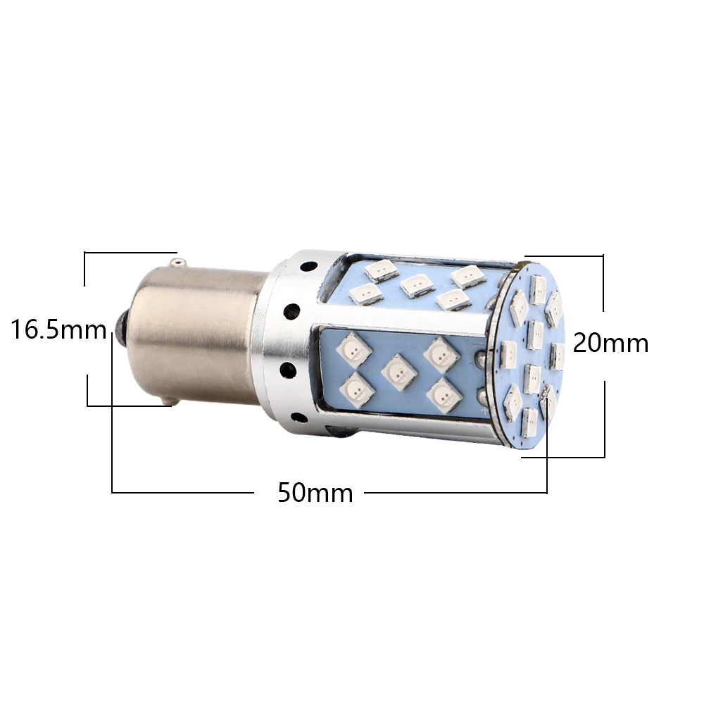 ���� ���� LED ���� ���� ���õ� �ڵ� ���� ����, 1156 BA15S P21W BAU15S PY21W 1157 BAY15D P21/5W 3030 35SMD Canbus, 2 ��