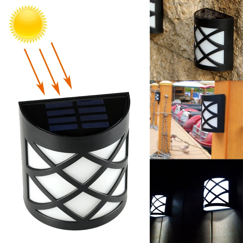 

6 LED Solar Lamp Waterproof IP55 Solar Night Light Sensor Porch Path Street Fence Garden Stairs Wall Corridor Emergency Sconce