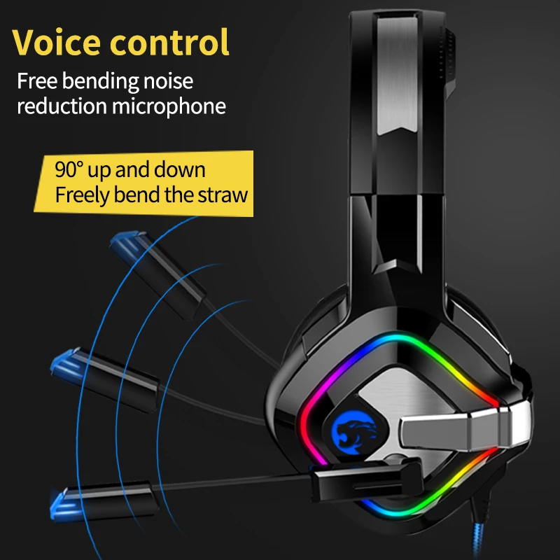 Игровая гарнитура casque проводной ПК стерео наушники с гарнитурой микрофоном для