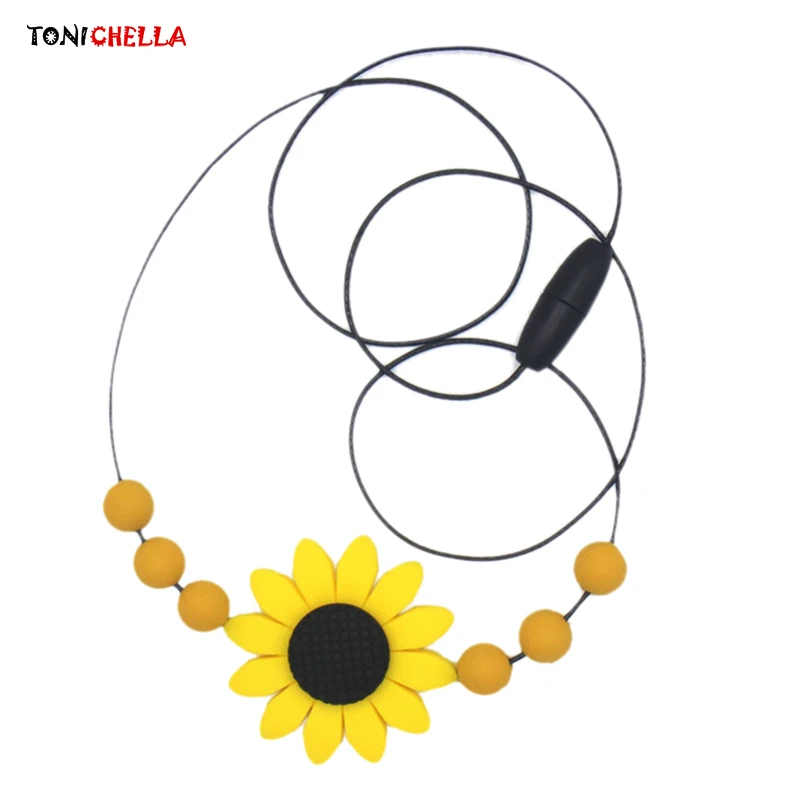 Infant Silicone Teether Baby Pacifier Flower Shape Soother Toddler