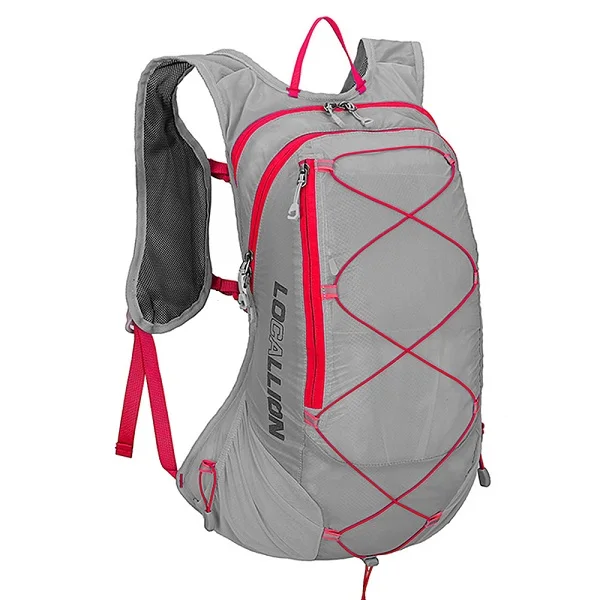 Gray with Red На открытом воздухе одежда для кемпинга устойчивый 15L рюкзак альпинизм, Охота путешествия вместительный рюкзак водонепроницаемая Спортивная Сумка - Цвет: Gray with Red