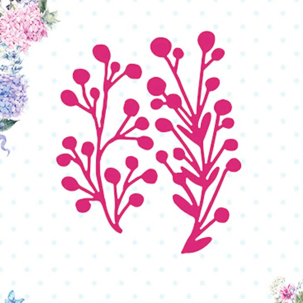 

Gowing Foliage and Leaves Stitched Metal Cutting Dies Stencil Scrapbook Album Embossing For diy Card Making Handcrafts