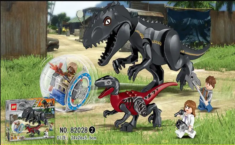 Building Blocks 82028 Jurassic World Indominus Rex Tyrannosaurs T-Rex Building Blocks toys Dinosaur Bricks Children Gift Toys Building Blocks 82028 Jurassic World Indominus Rex Tyrannosaurs T-Rex Building Blocks toys Dinosaur Bricks Children Gift Toys