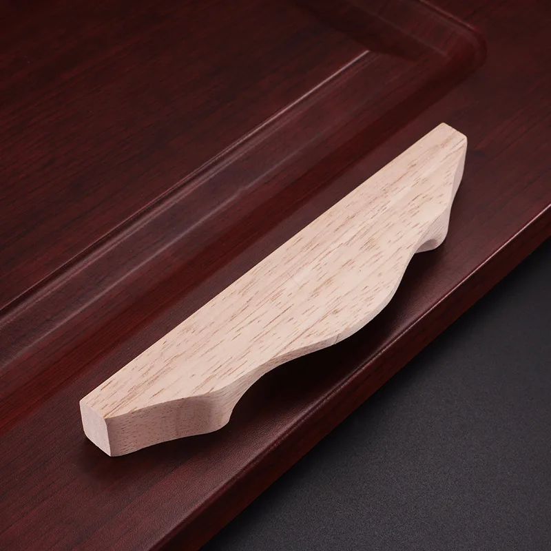 MEGAIRON Wooden Furniture Handles Kitchen Cupboard Handles Simple Door