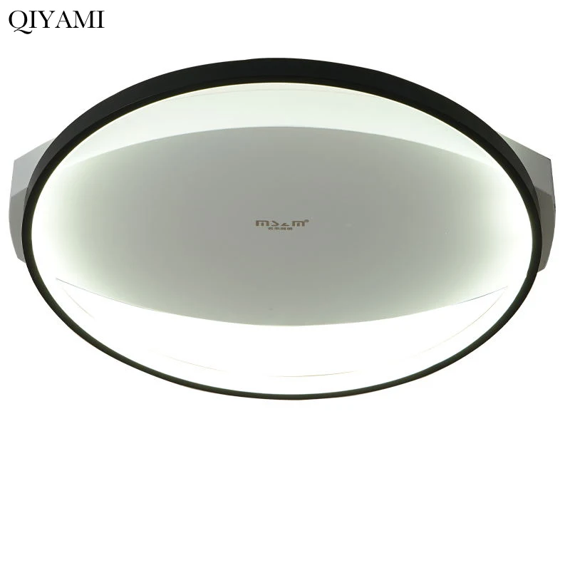 

Square line round ceiling lamp modern minimalist for bedroom living room dining room kitchen with remote contro