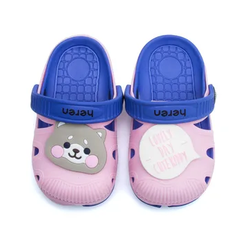 

Canis Cute Kids Children Garden Shoes Ultra-Light Cartoon Sandals Beach Slipper Summer Breatable Shoes Kids