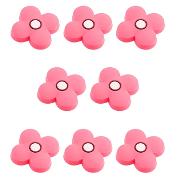 

6pcs /8pcs /10pcs Rubber Anti-Collision Cartoon Single Hole Knob Home Furniture Handle Drawer Cabinet Pull Handle - Pink