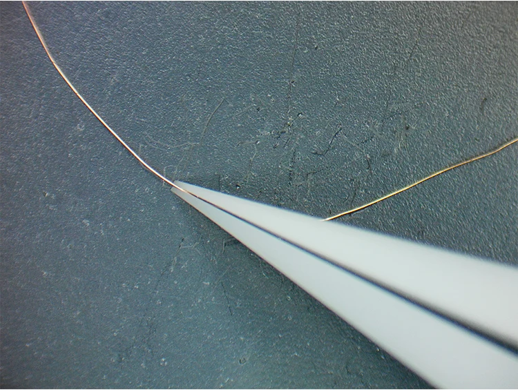 Kaisi антистатические щипцы керамические Fly line отпечатков пальцев Пинцет для телефона медный провод ремонт клип джемпер линии 0,01 мм