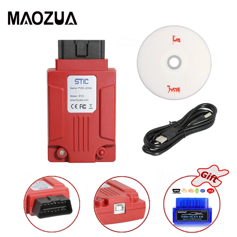 

2018 Newest Original FVDI J2534 for M-azda Online Module Key Programming Tool for F-o-r-d IDS Forscan with ELM327 as Gift