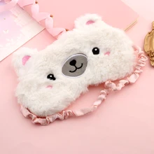 Милая овечья маска для сна, плюшевая маска для глаз, маска для сна, мультяшная маска для отдыха, повязка на глаза для сна, повязка на глаза для сна