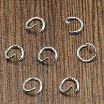 

200pcs 4mm 5mm 6mm 7mm 8mm 10mm Open Single Loops Jump Rings & Split Ring For Jewelry Making Jewelry Findings & Components