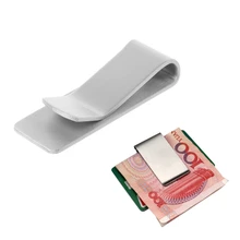 Горячая стальной зажим для денег из нержавеющей стали прочный металлический Карманный держатель кошелек Кредитная карта