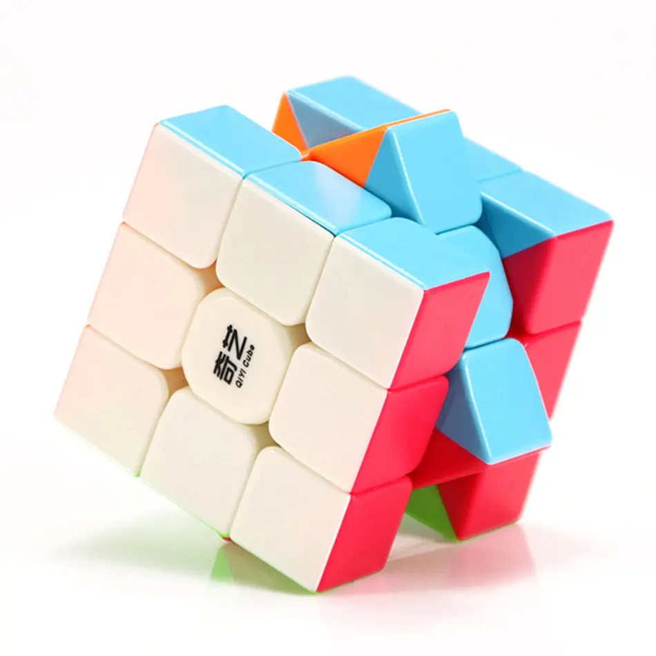 XMD QiYi Warrior W 3x3 Speed Cube 3x3x3 Stickerless Magic Cube Puzzles