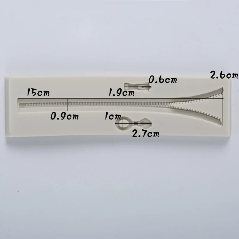 Молния цепь силиконовая форма помадка форма Торт Украшение Инструмент шоколад, форма для мастики, сахарное ремесло, кухонный гаджет - Цвет: 0155