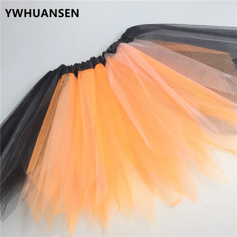 YWHUANSEN/разноцветная фатиновая юбка в стиле пэчворк трехслойная Одежда для девочек