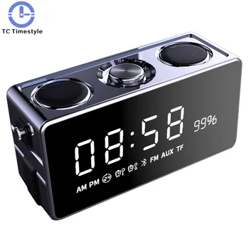 

Alarm Clock Bluetooth Speaker Overweight Subwoofer Radio Reveil Spartacus Pokemon Projection Clock Nixie Digital Wekker