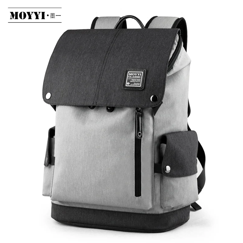 

MOYYI Anti-thief Fashion Men Backpack Multifunctional Waterproof Laptop Bags Man Side Pocket Travel Bag