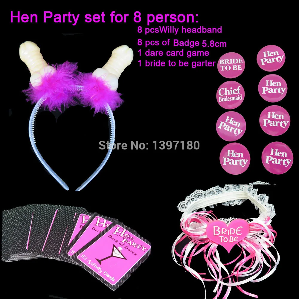 2015 Hot Bachelorette Party Supplies Set Sex Toy Hen