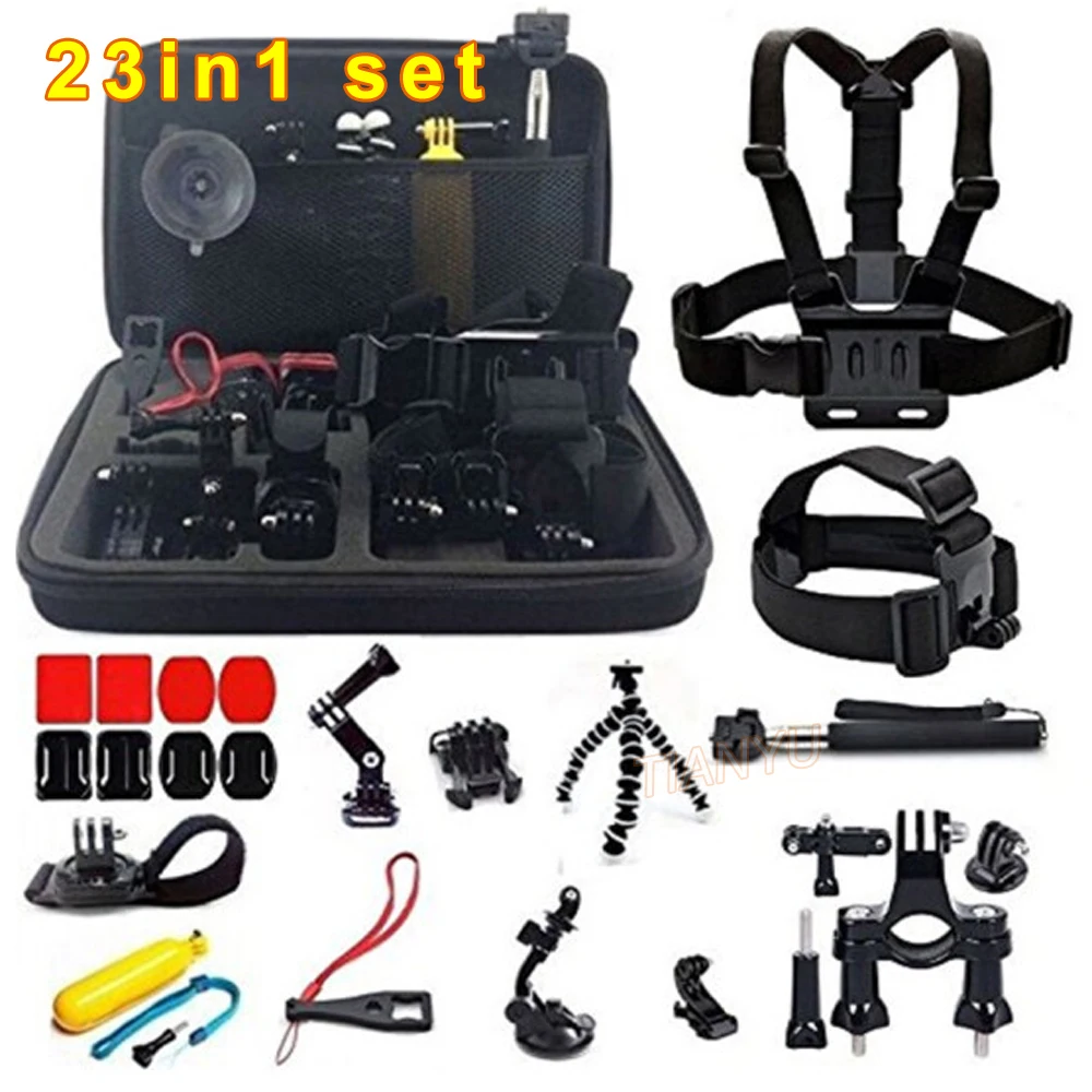 Для Gopro набор аксессуаров для gopro hero 5 4 3 комплект камеры Xiaomi sjcam|for hero|gopro herokit for |