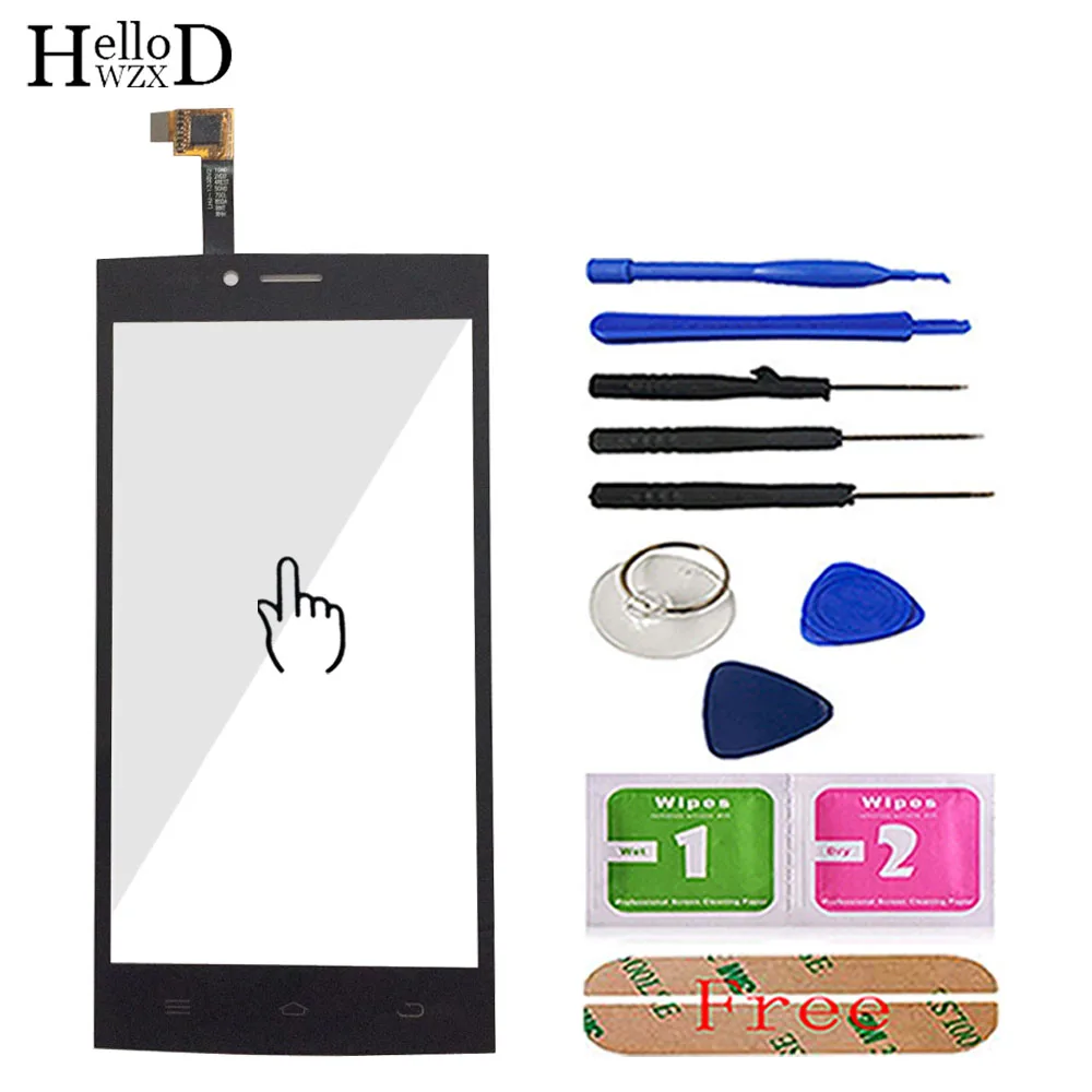

Touch Screen Glass For THL T6 T6S T6C T6 Pro Touch Screen Glass Digitizer Panel Front Glass Mobile Phone Sensor Tools Adhesive