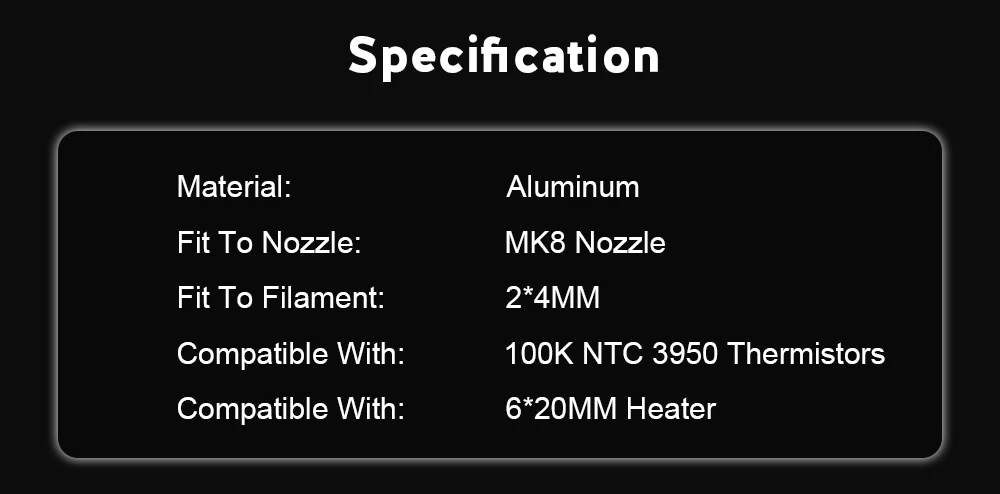 CR10 радиатор все металлические радиатор трубы обновления Hotend комплект для 3d принтер Ender3 CR10 Горячий Конец микро Швейцарский Титан тепловой выключатель