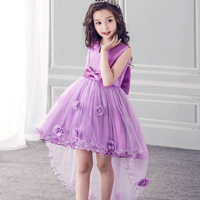 

New Summer Baby Girls Party Dress Evening christmas Wear Long Tail Girls Clothes Elegant Flower Girl Dress Kids Baby Dresses