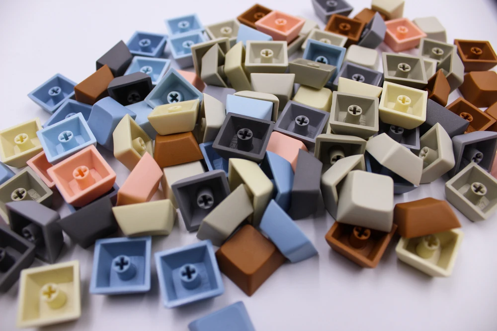  MP 1U XDAS keys PBT Blank Keycap Mixded Color Cherry MX switch keycaps for Wired USB Mechanical Gam