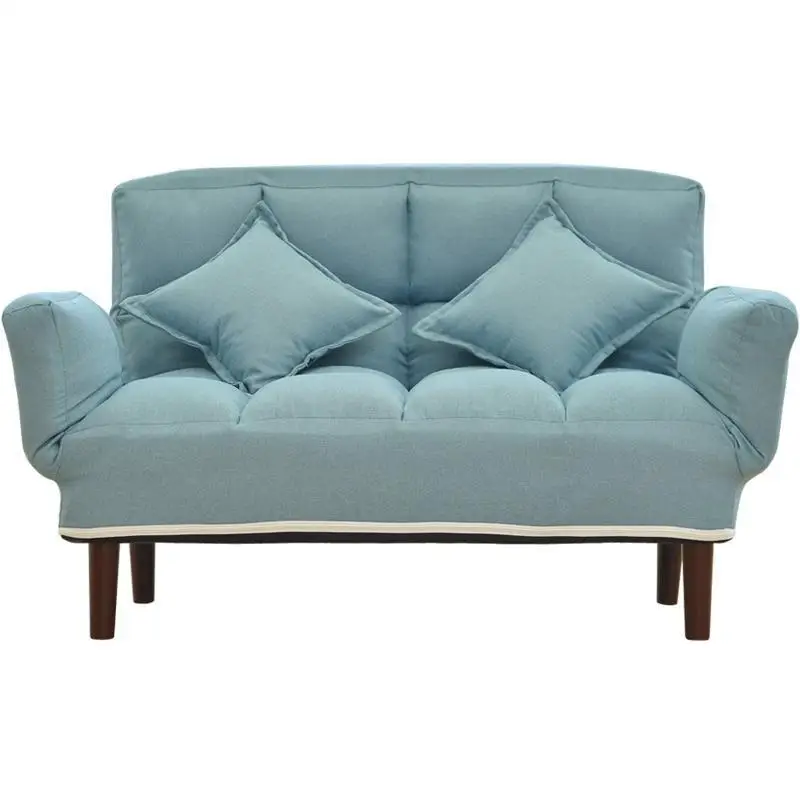 

Lazy Diary Double Sofa Small Huxing Modern Simple Cloth Sofa Bedroom Living Room Folding Lazy Sofa Bed