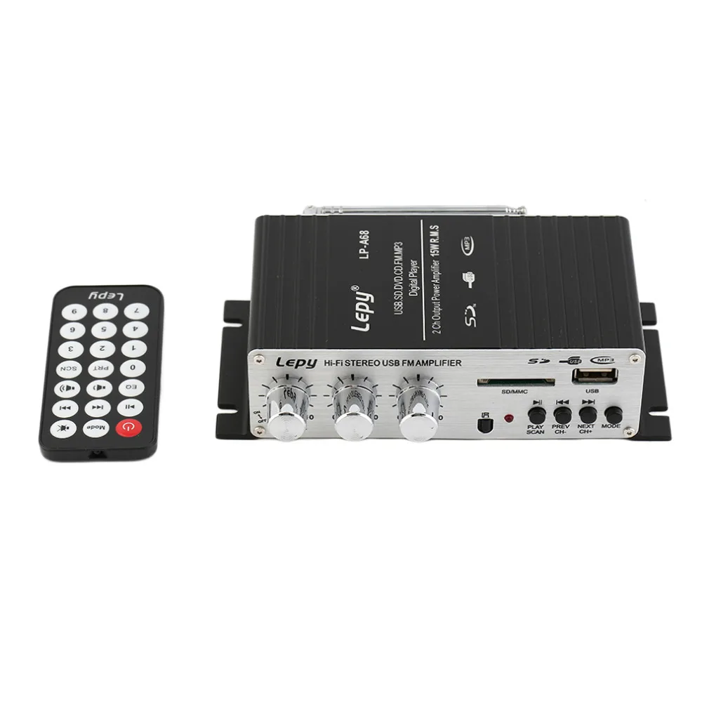Мини автомобиля 12 V MP3 Hi-Fi стерео аудио усилитель дома Авто Мото бас Динамик
