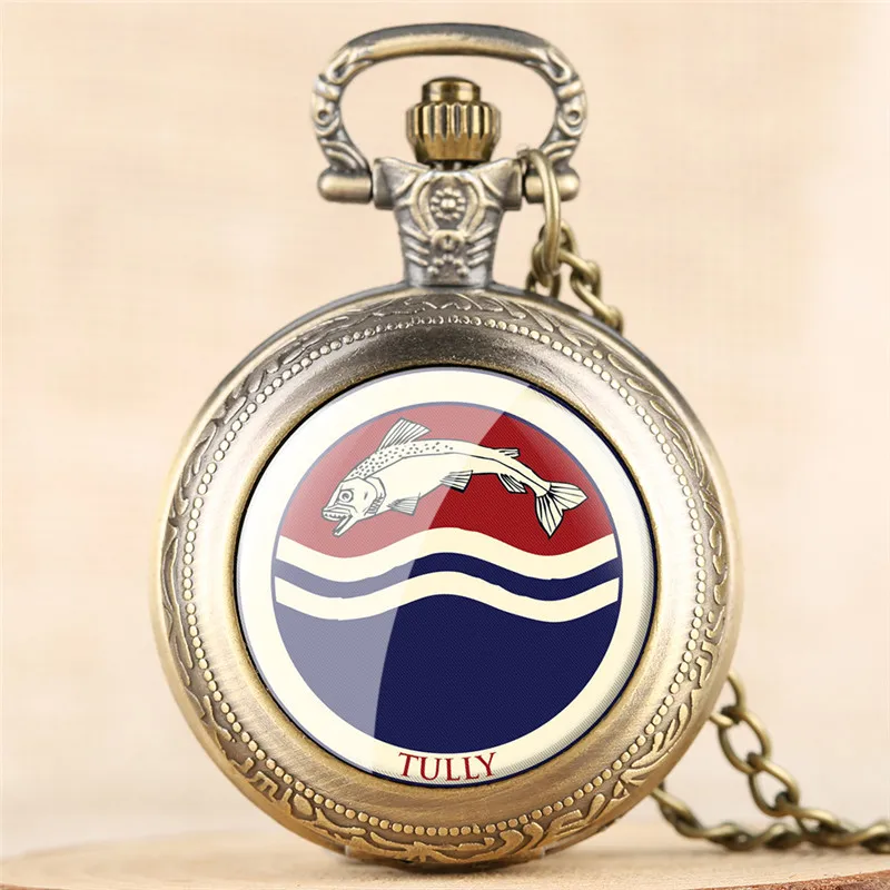 Мужской кулон лаконичные карманные часы для женщин для мужчин Рыбы Узор карманные часы «арабский номер» подарок для карманные часы